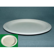 10" Classic Round Plate (Sugarcane Plate) Round Plate (wide rim) Sugarcane Fiber Plate